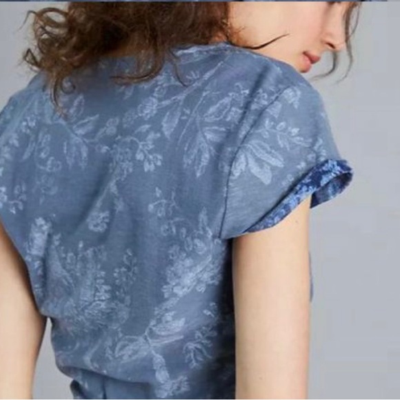 ANTHROPOLOGIE "PILCRO"- Scoop Neck T-Shirt - Picture 3 of 15